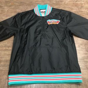 Mitchell and Ness NBA San Antonio Spurs Nylon Pullover Jacket